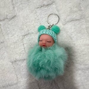 Cute Plush Baby Keychain | Soft Stuffed Animal Bag Charm